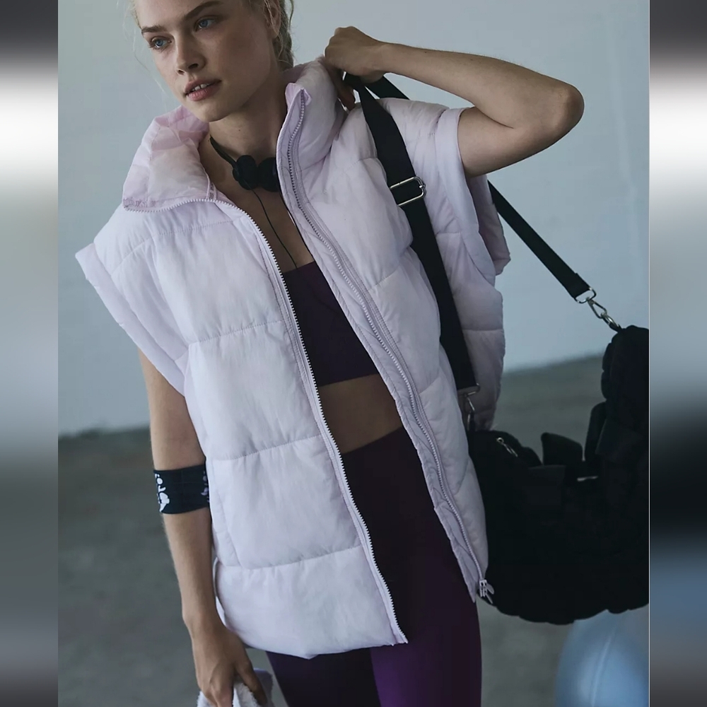 NWT Women's FREE PEOPLE Movement Puffer LILAC VEST